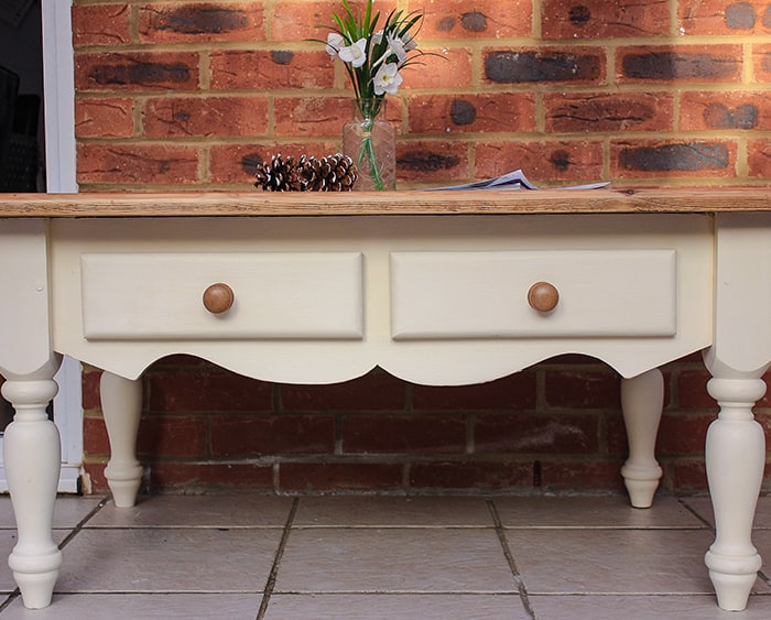 Cream coffee table